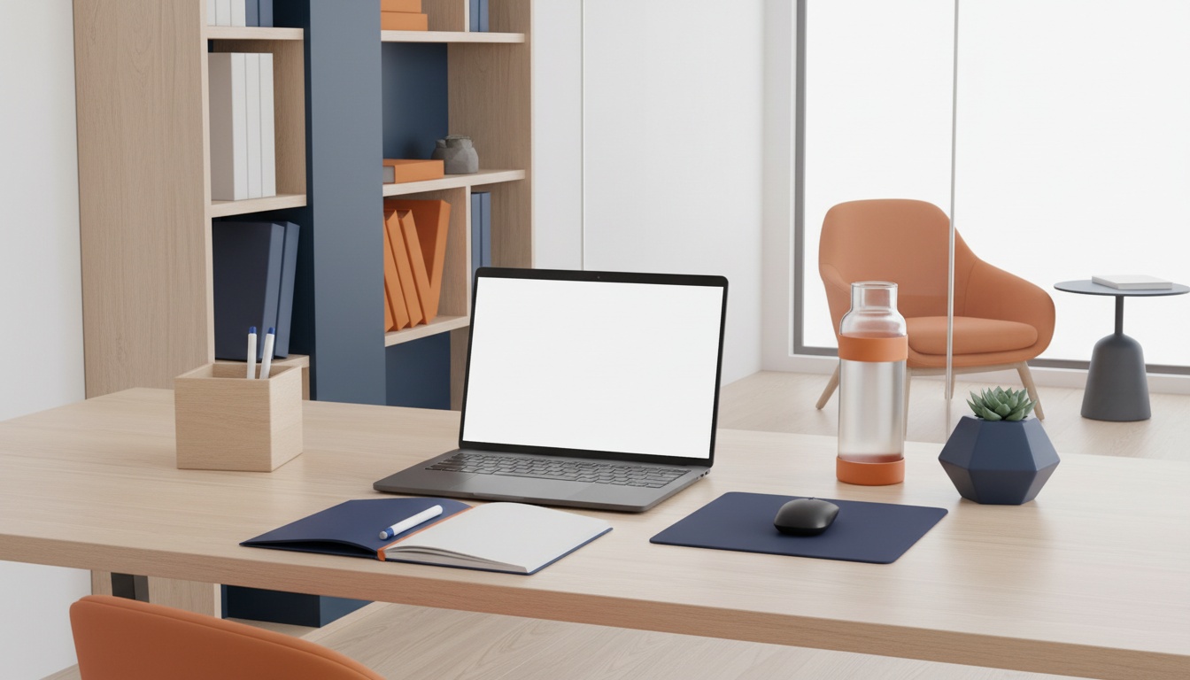 Spazio di lavoro moderno con laptop e taccuino: gestisci i picchi stagionali senza assumere.